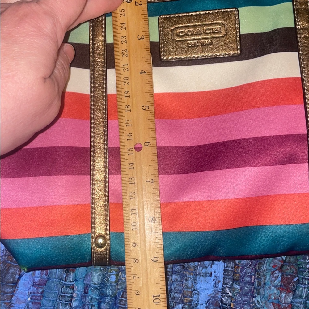 Coach Multicolor Striped Legacy Bag - Picture 15 of 16